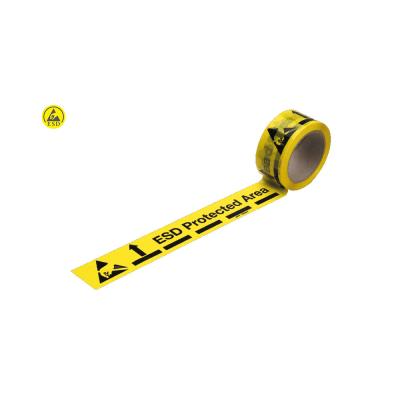 China Wear Resistant PE PVC Area Printed EPA ESD Masking Grid Tape for sale