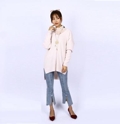 China Cheap Genuine Professional Graphic Anti-Wrinkle Real Workmanship Color Chart Turtle Neck Knitted Sweater Women for sale