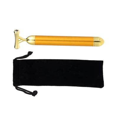 China Whitening Japanese Private Energy 24k Gold Magnetic Vibration Beauty Facial Bar For Skin Care for sale