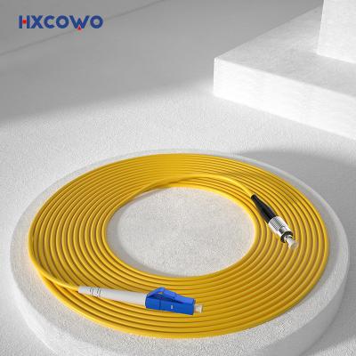 China LC FC Single Mode Simplex UPC/APC 0.9/2/3 MM Armored Fiber Optic Patch Cord PVC LSZH for sale