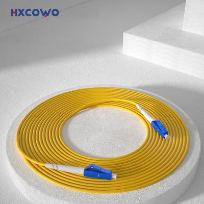 China HXCOWO FTTH Simplex Armored Fiber Optic Patch Cable LC APC UPC G652D/G657A1 SM Jumper for sale