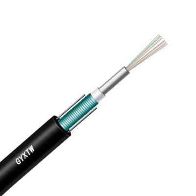 China GYXTW 2 Cores FTTH Single Mode Outdoor Armoured Fiber Optic Cable for Network Signal for sale