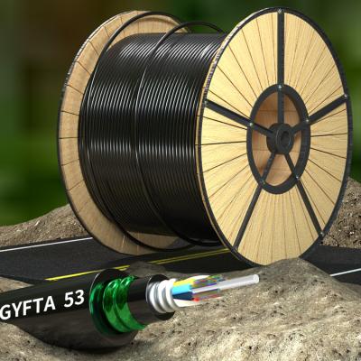 China Outdoor 12 Core Armoured Fiber Optic Cable GYFTA53 Armored Optical Cable à venda