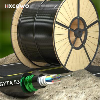 China G652D/G657A1/G657A2 Fiber Optic Cable GYTA53 6-288 Core for Telecom Comunication à venda