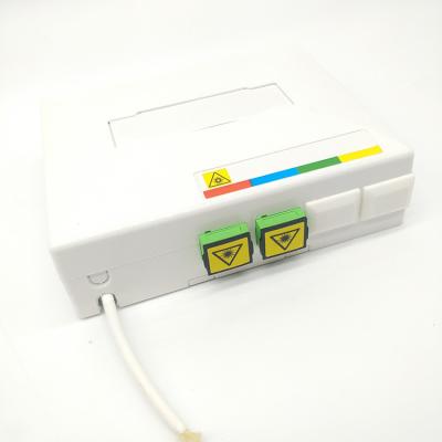 China 2 Ports Fiber Optic Terminal Box 10 FTTH Access Indoor Fiber Termination Box en venta