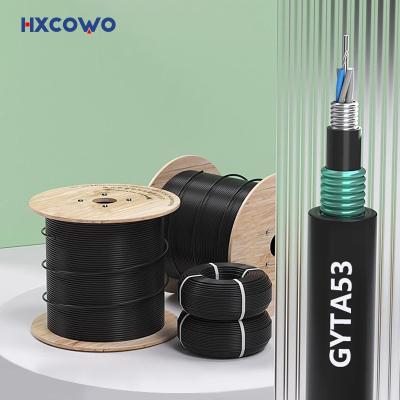 China Double Jacket Direct Burial Fiber Cable GYTA53 Outdoor Fiber Optic Cable à venda
