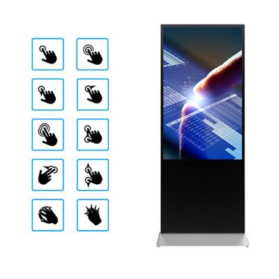 China 43 50 65 inch Hoge helderheid reclame-spelers LCD Verticale reclame-machine Android LED Te koop