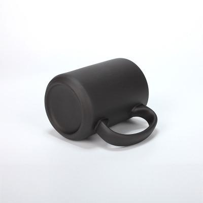 China Disposable Customized Ceramic Black Coffee Mugs For 15oz Sublimation Color Changing Mugs Magic Mug for sale