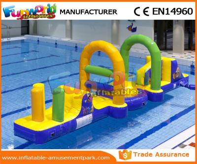 China 0,55 milímetros del PVC de agua inflable de la lona juegan/carrera de obstáculos inflable para el parque del agua en venta