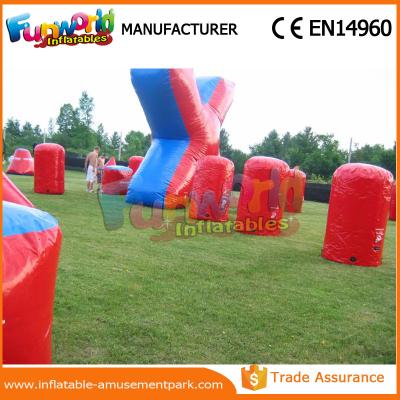 Chine Soutes gonflables adaptées aux besoins du client d'air de couleur de la soute 0.6mm de PVC de Paintball gonflable de bâche à vendre