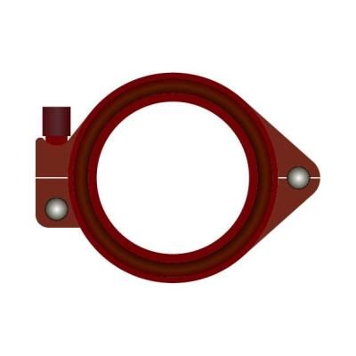 China High Flexibility Round Rubber Seal Toggle Couplings Red 150mm for sale
