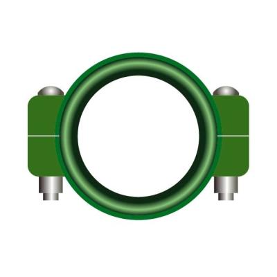 China Leakage Prevention Two Bolt Coupling Gaskets Green 150mm Custom for sale