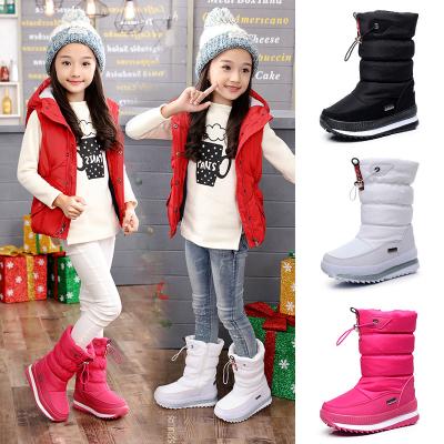 China Wholesale Women Waterproof Winter Shoes Women Snow Warm Boots Platform Mid Calf Kids Boots With Fur Chunky Heels Botas Mujer for sale