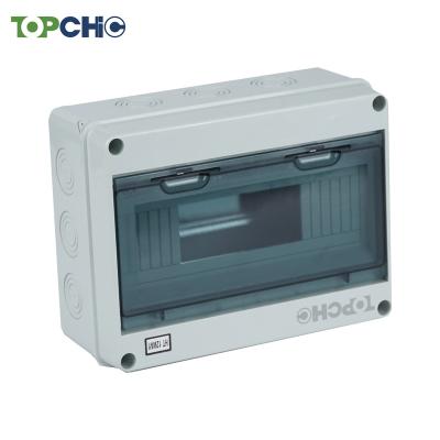 China Industrial Electric Power Transmission TOPCHIC 12 Way Solar Power MCB Fiber Electrical Distribution Box for sale