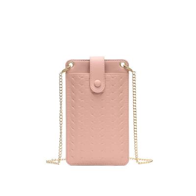 China Hot Sale Waterproof PU Ladies Cross - Leather Mini Small Cell Waterproof Purse Body Shoulder Bag Women Phone Case Bag for sale