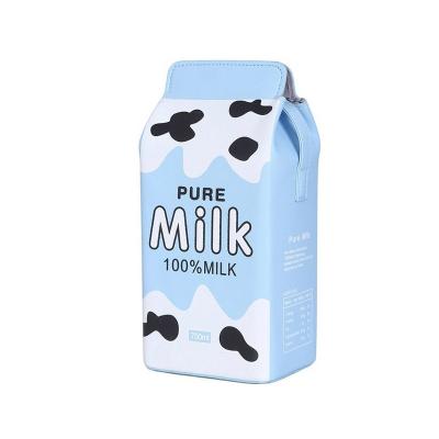China Hot Sales Creativity Fashion Milk Printing Messenger Bag Waterproof PU Trim Leather Tote Casual Handbag For Girls for sale