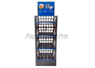 Chine Étagère en plastique semi-permanente de merchandisage d'approbation de GV d'affichages de plancher de Cardboard+ avec 3 plateaux moulés à vendre