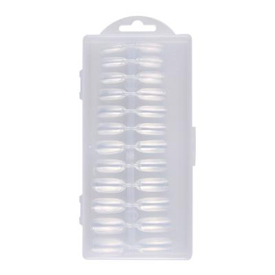 China Clear XS XXS Short Coffin Acrylic Full Cover Soft Gel Nail Tip 500pcs Supplies Salon for sale