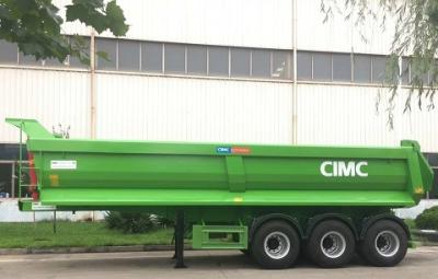 China CIMC 25 M³ Dump Truck Trailer U Silo Shape Pull Behind Dual Air Brake System for sale
