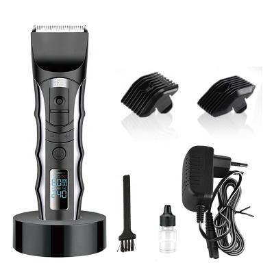 China Hotel Hair Salon Clippers LCD Display 5 Speed USB Wireless Interface Electric Hair Clippers With LCD Display for sale