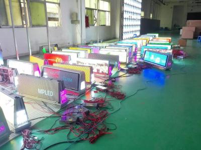 China Hoge LEIDENE van de helderheidsp4 Taxi Vertoning die, taxiteken voor auto adverteren Te koop