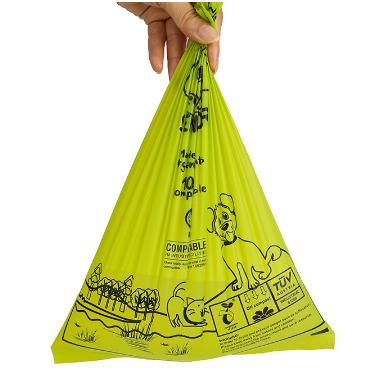 China Sustainable Factory Customize Hands Free Lightweight Outdoor Waste Bags Compostable Dog Poop Bags Dispenser for sale