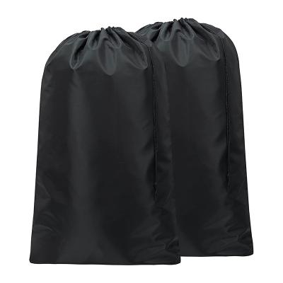China Traditional Universal Dirty Clothes Organizer Large Drawstring Closure Travel Storage Bag Nylon Laundry Bag for sale