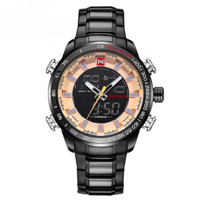 China WJ-6308 Naviforce Day Date Brand Quartz Handwatches Japan Movt Men Watches Stainless Steel Waterproof Watchwatches for sale