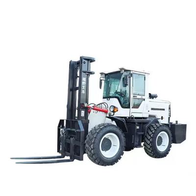 China Construction works High quality cross-country forklift 3 tons best price diesel forklift truck four wheel drive for sale