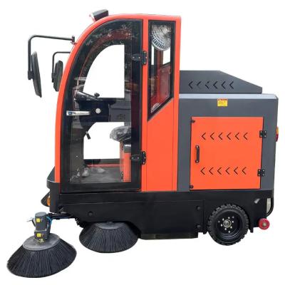 Cina Lavatrice di pavimenti elettrica con cabina completamente chiusa Tipo di guida Lavatrice stradale in vendita