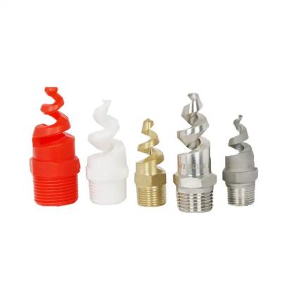 Cina Parti di attrezzature per la pulizia 1/4 3/4 Nozzolo a spirale per il controllo della polvere in metallo PTFE 316SS Nozzolo a spirale in ottone Pigtail in vendita