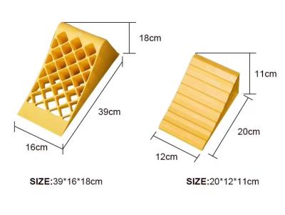 Κίνα Yellow Plastic HDPE Road Safety Equipment Car Wheel Stopper προς πώληση