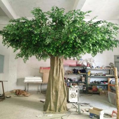 China China Manufacturer Eco-friendly Large Outdoor Artificial Ficus Tree Plastic Trees For Outdoor Decoration for sale