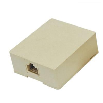 China Outdoor ABS 6p4c 6p6c Rosette RJ11 Telephone Box for sale