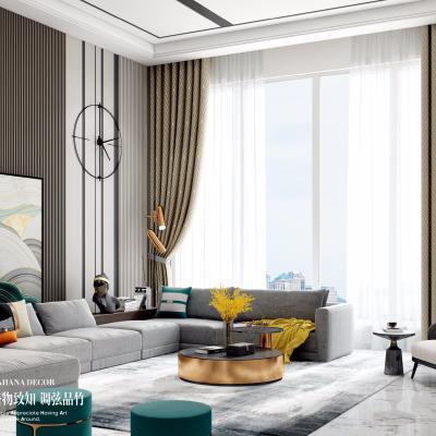 China Blackout Style Luxury European Polyester Hotel Blackout Decorative 100% Custom Curtain for sale