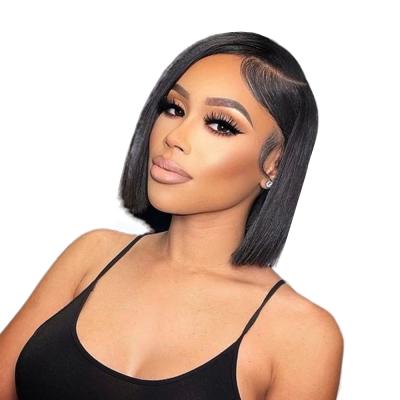 China Brazilian Lace Front Human Hair Wigs ELI Wave Short BOB Style Full Lace Human Hair Wig 100% Indian Virgin Hair Raw Silky Straight Vendors for sale