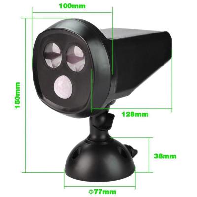 China Outside Led Black solar motion sensor security light Warm White for sale