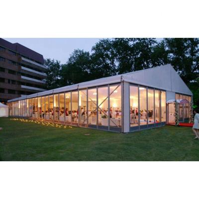 China Outdoor Glass Wall Party Tent Marquee Easy Top Fancy Price For Event One Series-350 for sale