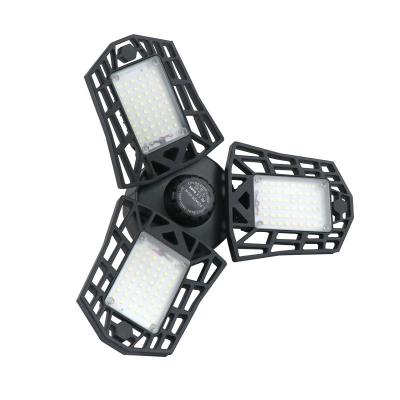 China New 2020 Warehouse 3 Size 360 Degree LED Indoor Deformable Ceiling Light Garage Light For Garage Workshop for sale
