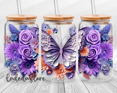 China 0.075mm 0.1mm UV DTF Cup Wrap DTF Transfer Film Etiquetas de transferencia 3D personalizadas Descascar en caliente en venta