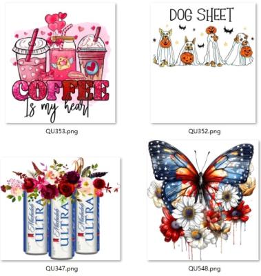 China Tinta UV película AB Etiqueta del día de San Valentín DTF UV resistente a la intemperie en venta