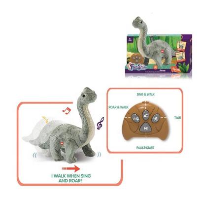 China Jurassic Park Plush Dinosaur Multifunctional Walking Remote Control Toys for sale
