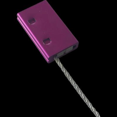 China One time lock 1.5mm tamper proof steel security pull tight metal wire cable seal security aluminum for truck shipping for sale