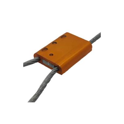 China Anti-theft security seal/single-use Pull tight security aluminium alloy metal wire cable seal security cable seal for container for sale