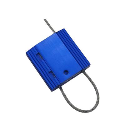 China Anti-theft security seal/single-use With Security Drop 1 Core 3 Sealing Aluminium Metal Wire Cable Seal For Container for sale