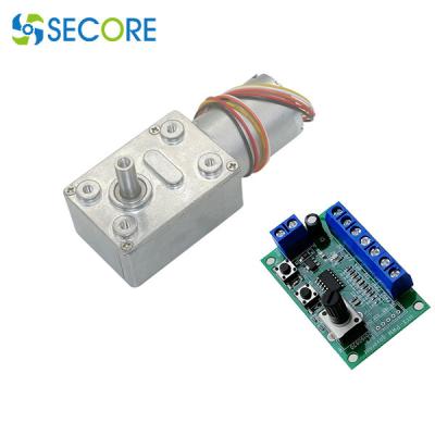China el gusano de 24V 8W PWM Bldc adaptó el eje del motor 12m m con el regulador de la velocidad en venta