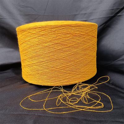 China NE 16/1 Hilados de algodón/poliéster regenerado amarillo para tejidos de punto y tejidos en venta