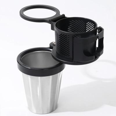 China Fashion Car Water Drinks Cup Holder and Organizer Adapter All Purpose 360 Rotating Base Cup Holder Air Vent Cup Phone Holder for sale