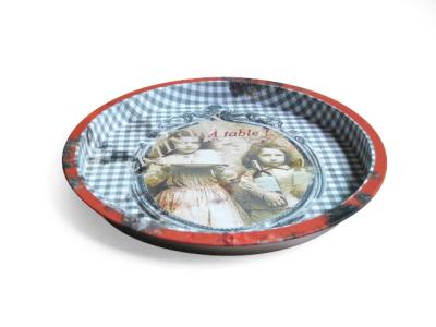 China D326x19 mm Round Metal Vintage Beer Trays Serving Tray For Pubs for sale