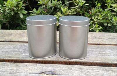 Cina Metallica in rilievo ovale Tin Can per il cioccolato e Tea Packaging in vendita